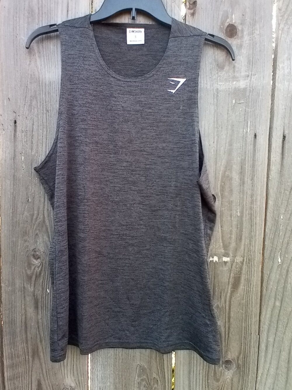 Gymshark Arrival Marl Tank Unisex S Gray Marl Colorway Lightweight Pullover